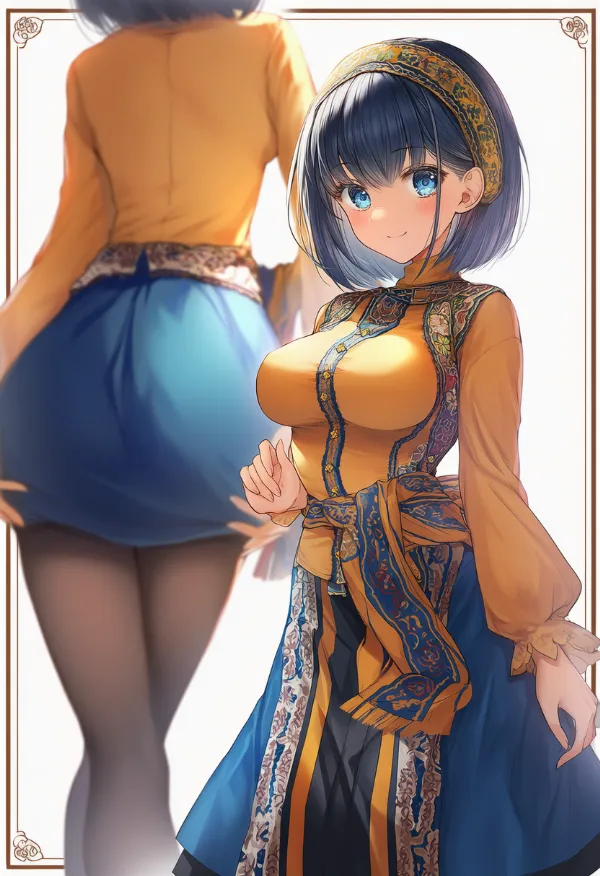 スウェーデンの民族衣装のプロンプト｜AIイラスト作例