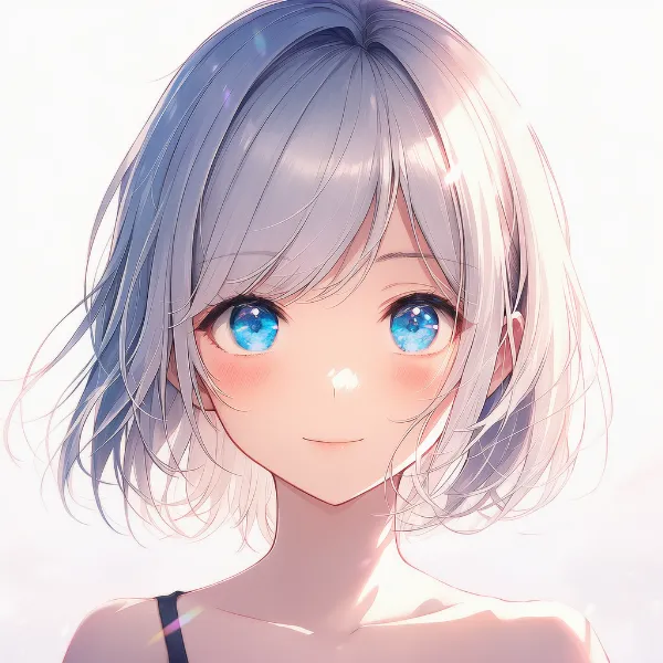 サイドスウェプトバング|前髪プロンプト