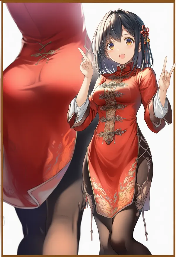 唐装（民族衣装）のプロンプト｜AIイラスト作例