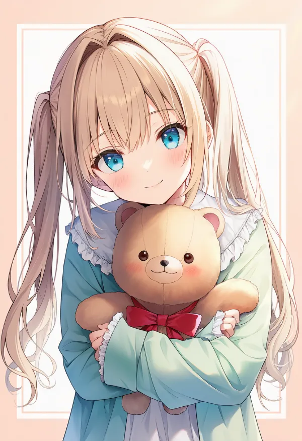 テディベア｜ゆめかわいいコーデ用の小物のプロンプト（AIイラスト）