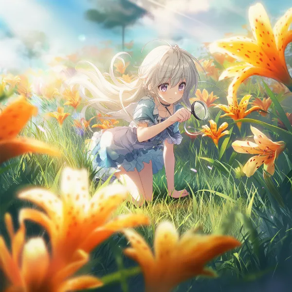 トラユリのプロンプト紹介｜球根花・AIイラスト