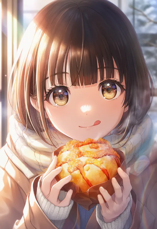 舌を出すシーンのAIイラスト|プロンプト紹介