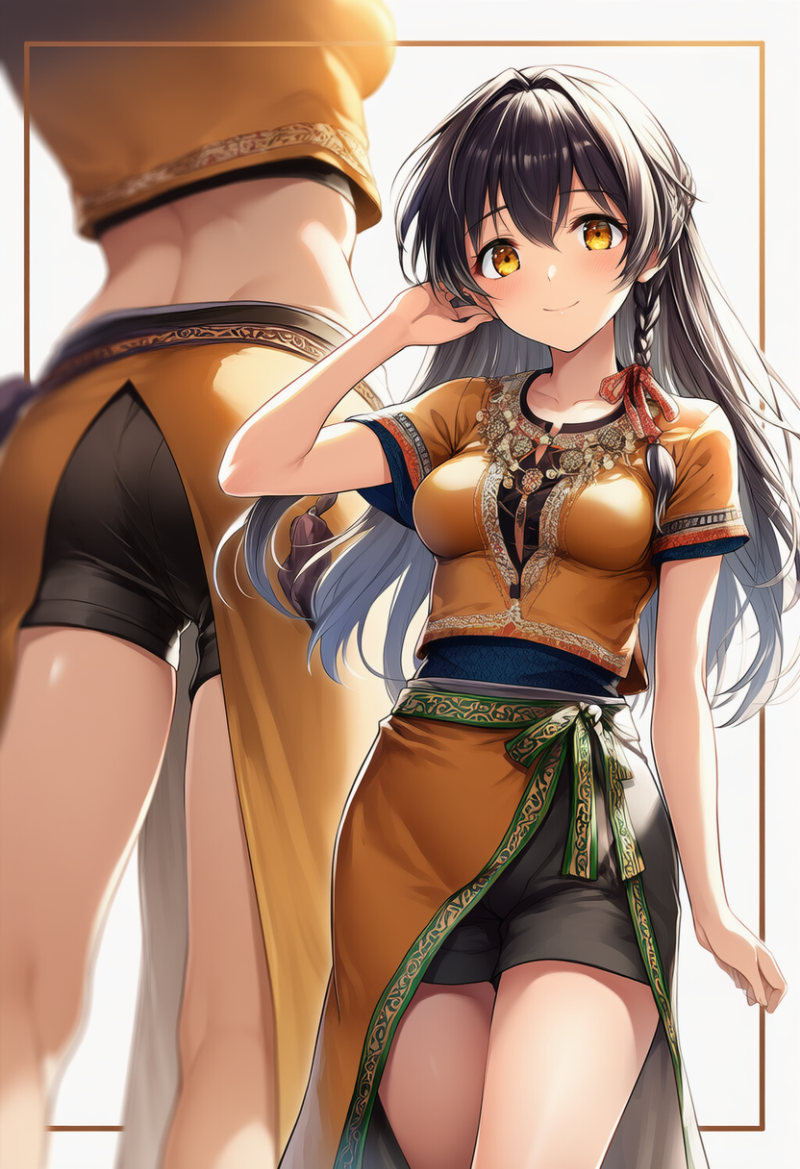 ショーパンスタイルの民族衣装