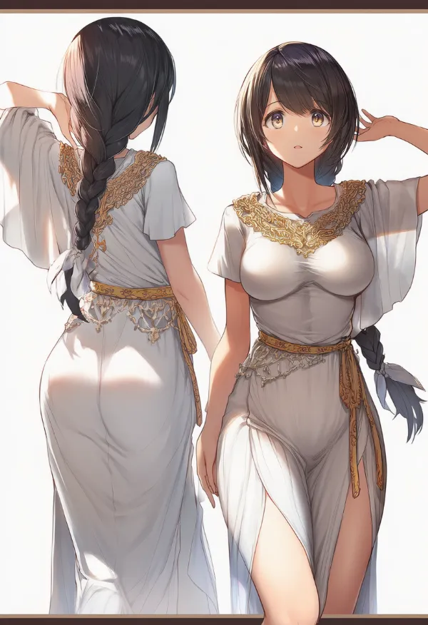 伝統ギリシャの民族衣装のプロンプト｜AIイラスト作例