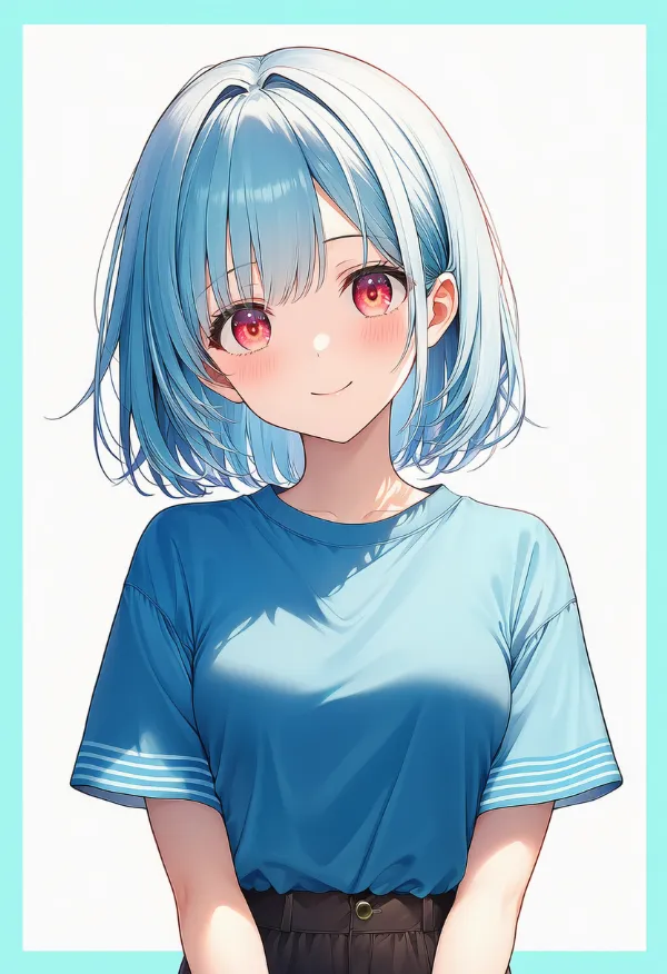 三重の横縞模様の服プロンプト｜AIイラスト