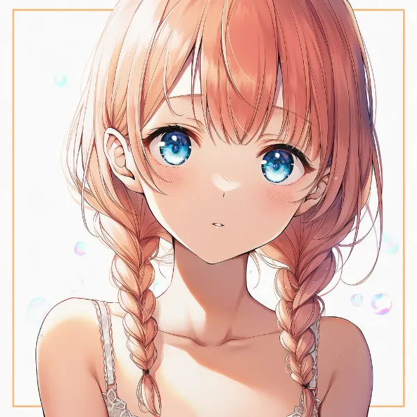 三つ編み|髪型プロンプト