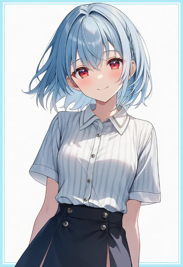 縦縞の服プロンプト｜AIイラスト