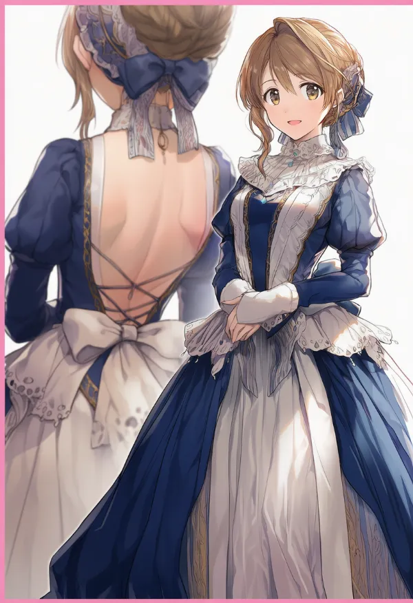 ヴィクトリアンファッションの服装プロンプト|AIイラスト