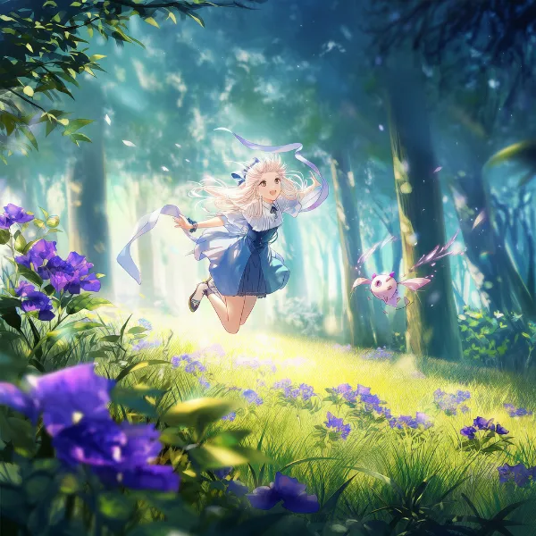 スミレのプロンプト紹介｜野花・AIイラスト