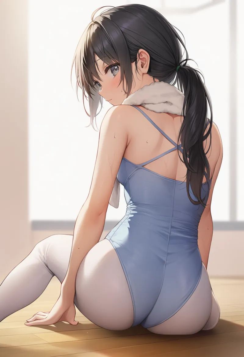 レオタードが食い込んでいる状態のAIイラスト｜プロンプト紹介