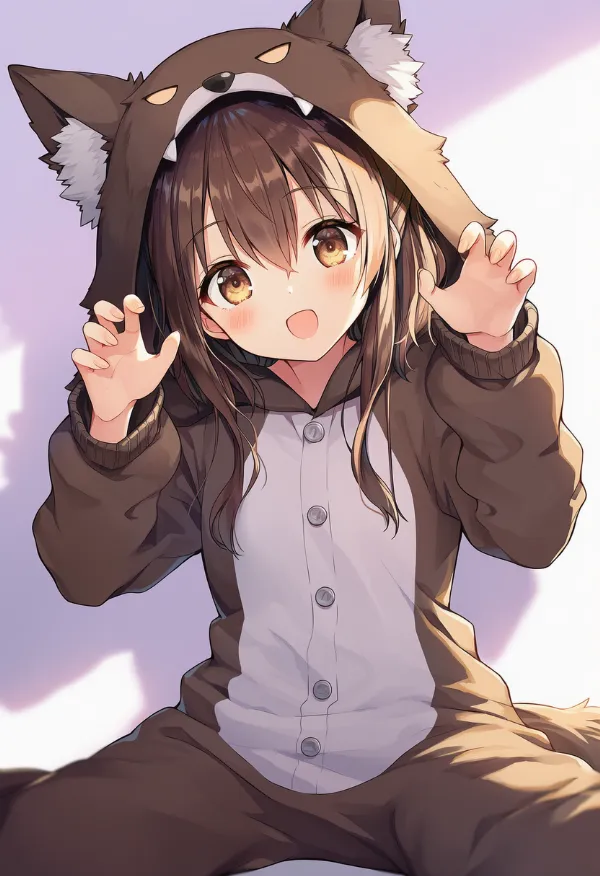 狼男の動物コスプレのプロンプト｜AIイラスト