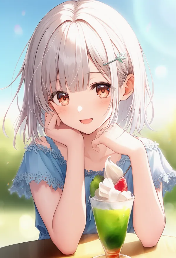 ホイップクリームのAIイラスト｜プロンプト紹介