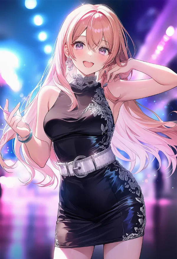 太いベルトのプロンプトとAIイラスト