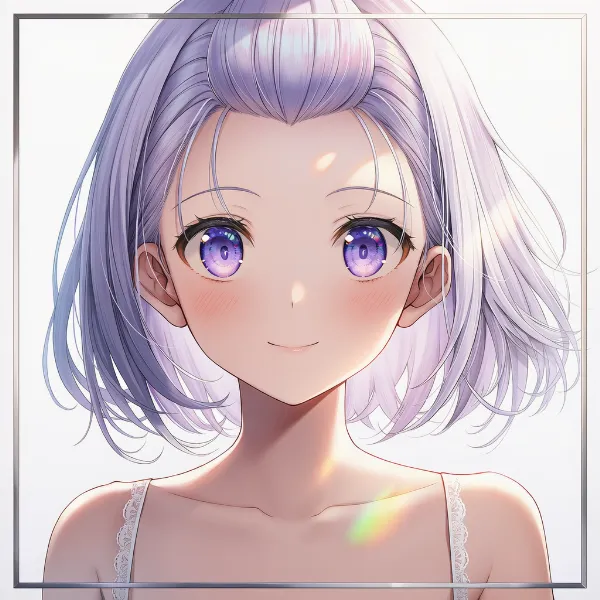 富士額|髪型プロンプト