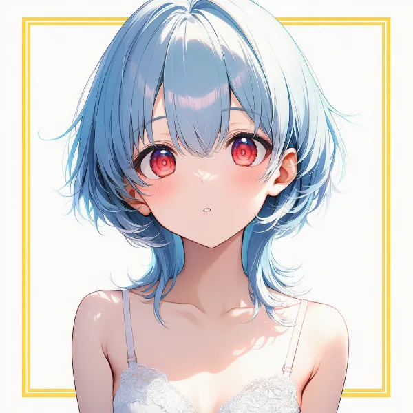 ウルフカット|髪型プロンプト