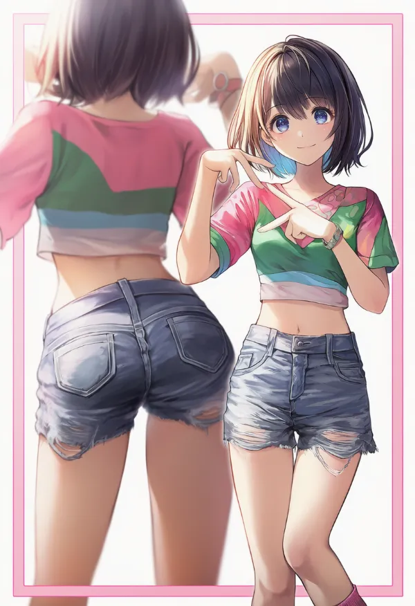 Y2Kファッションの服装プロンプト|AIイラスト