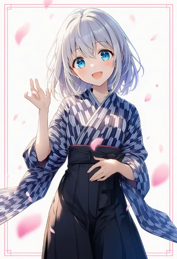 矢絣柄の服プロンプト｜AIイラスト