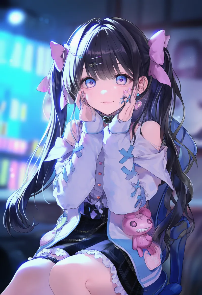 病みかわいいファッションを作る基本プロンプトとAIイラスト-作例1