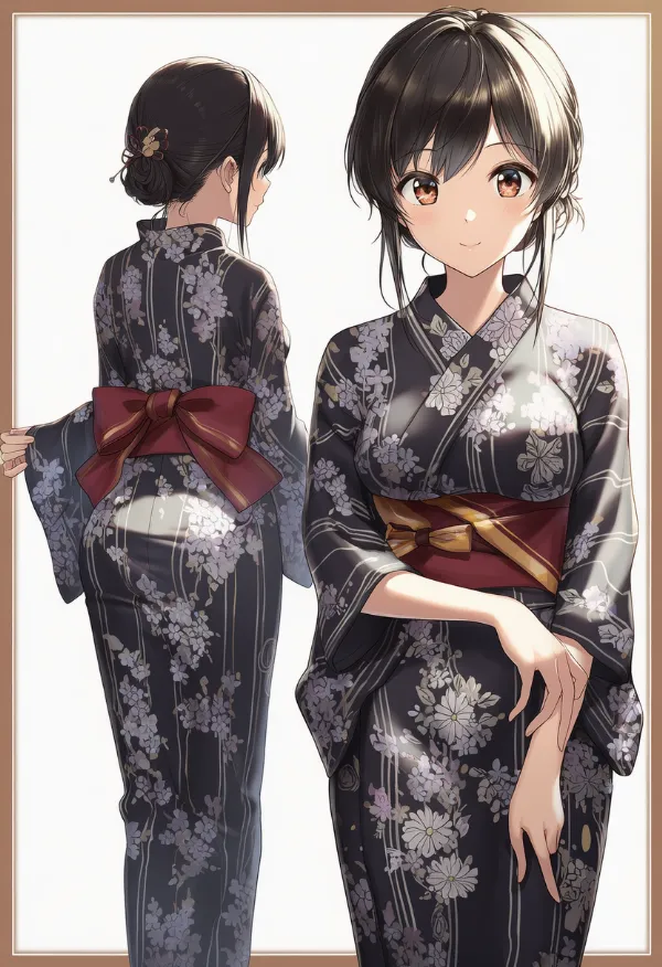 浴衣（民族衣装）のプロンプト｜AIイラスト作例