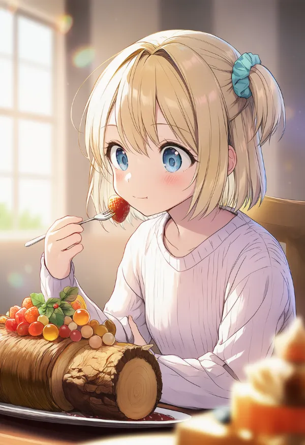 ブッシュ・ド・ノエルのAIイラスト｜プロンプト紹介