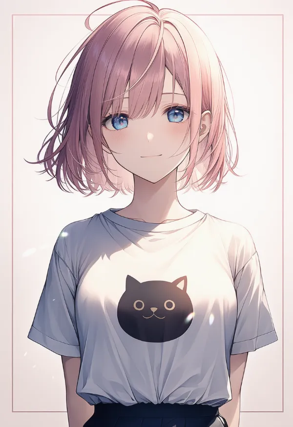 猫プリントTシャツのAIイラスト｜プロンプト紹介
