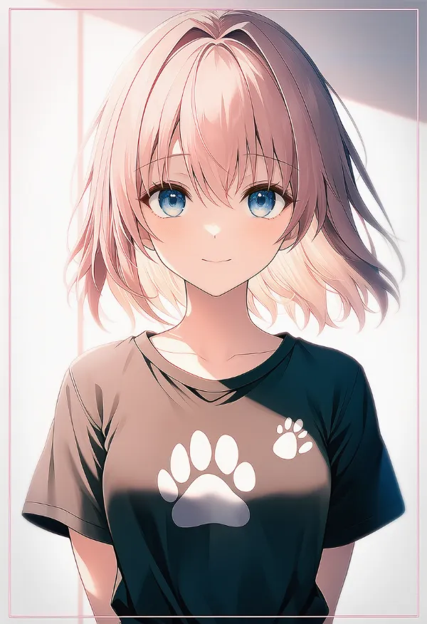 肉球プリントTシャツのAIイラスト｜プロンプト紹介