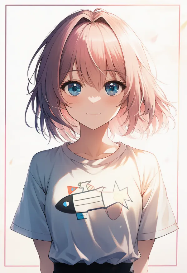 ロケットプリントTシャツのAIイラスト｜プロンプト紹介