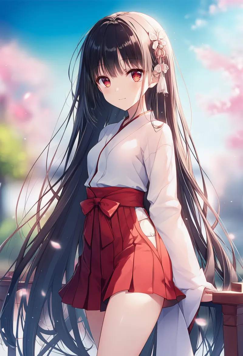 超ロングヘアのAIイラスト｜プロンプト紹介