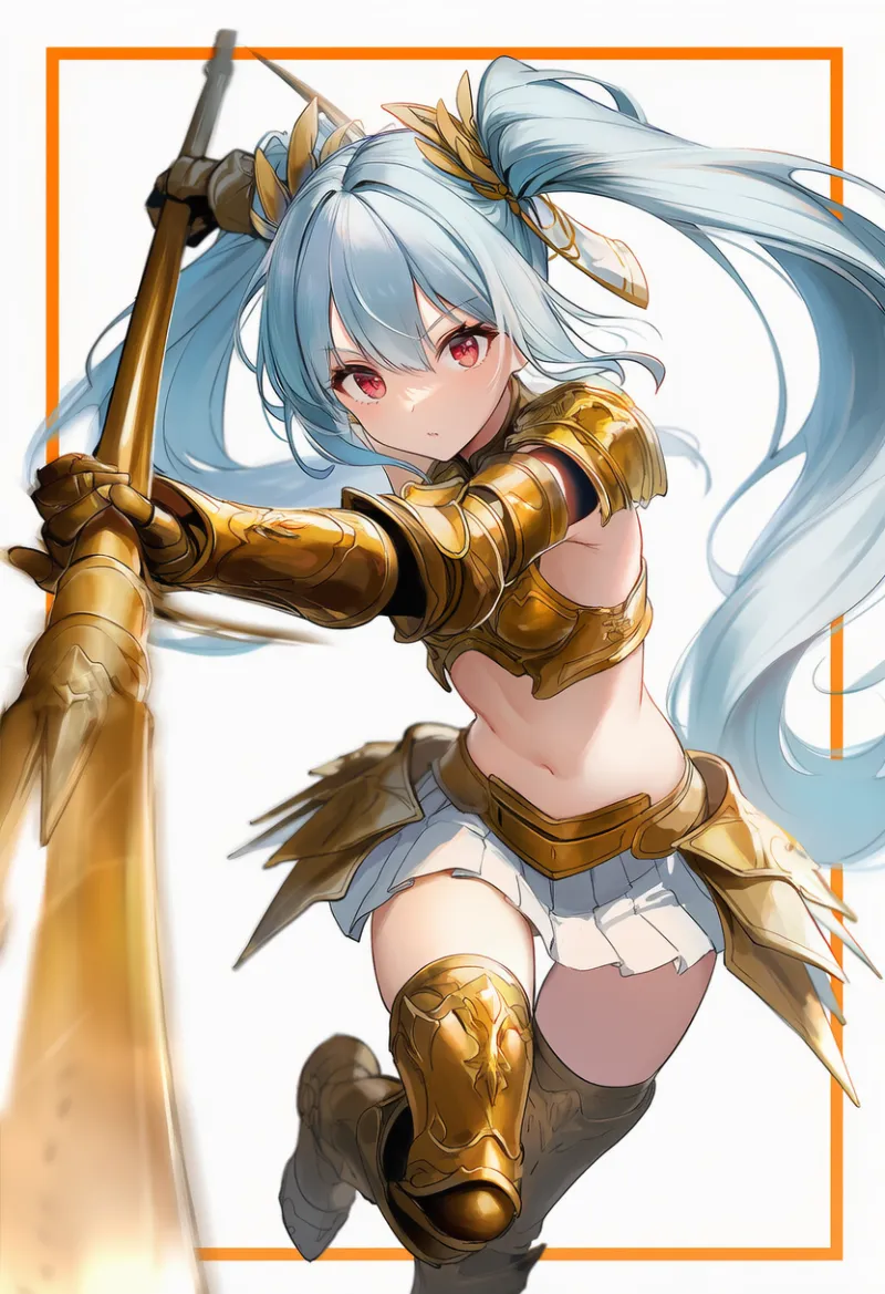 ビキニアーマー戦士の作例プロンプト｜AIイラスト