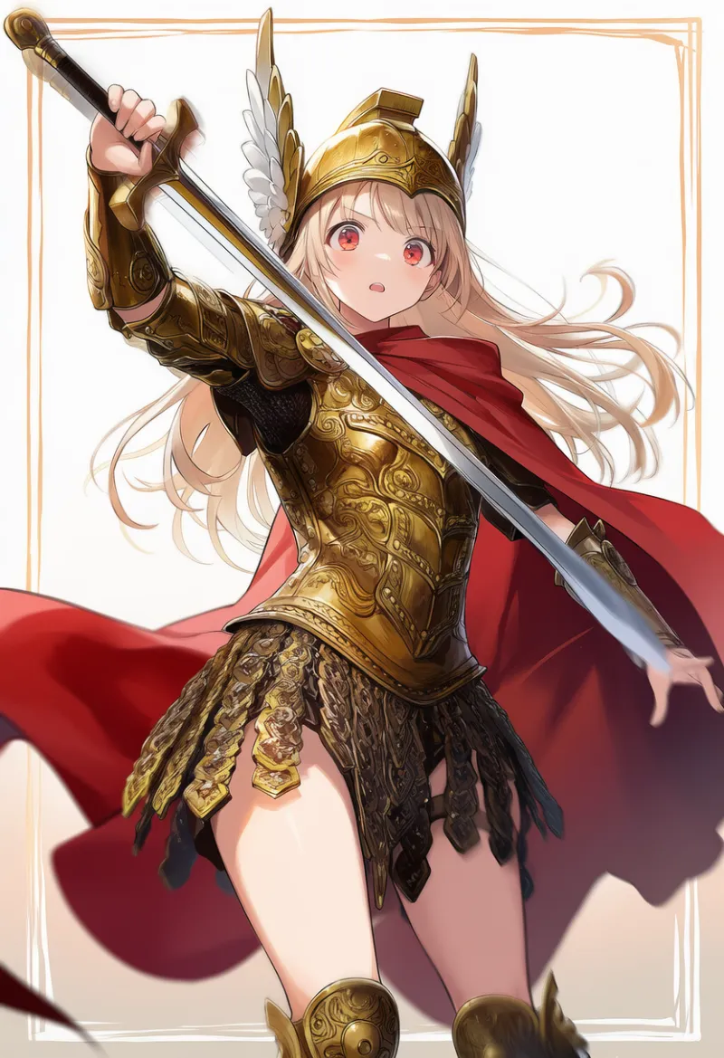 古代ローマ・ギリシャ鎧戦士の作例プロンプト｜AIイラスト