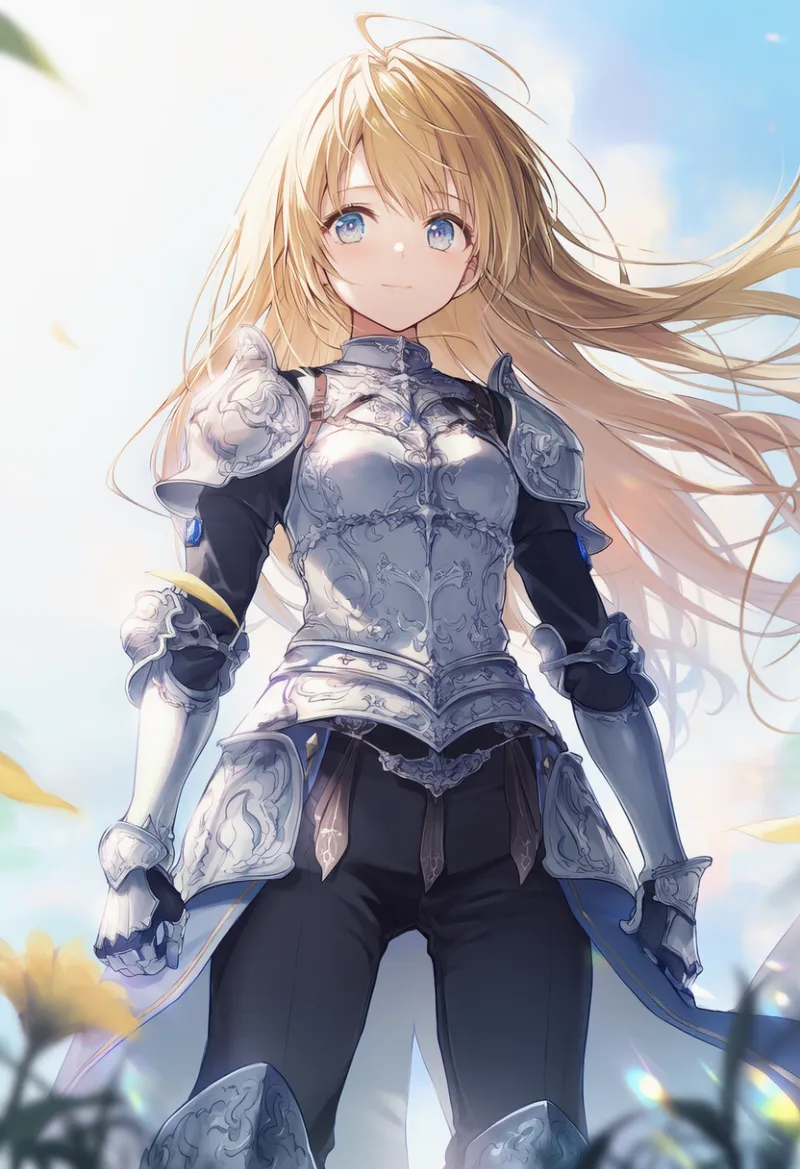 パンツスタイルの鎧のAIイラスト｜プロンプト紹介