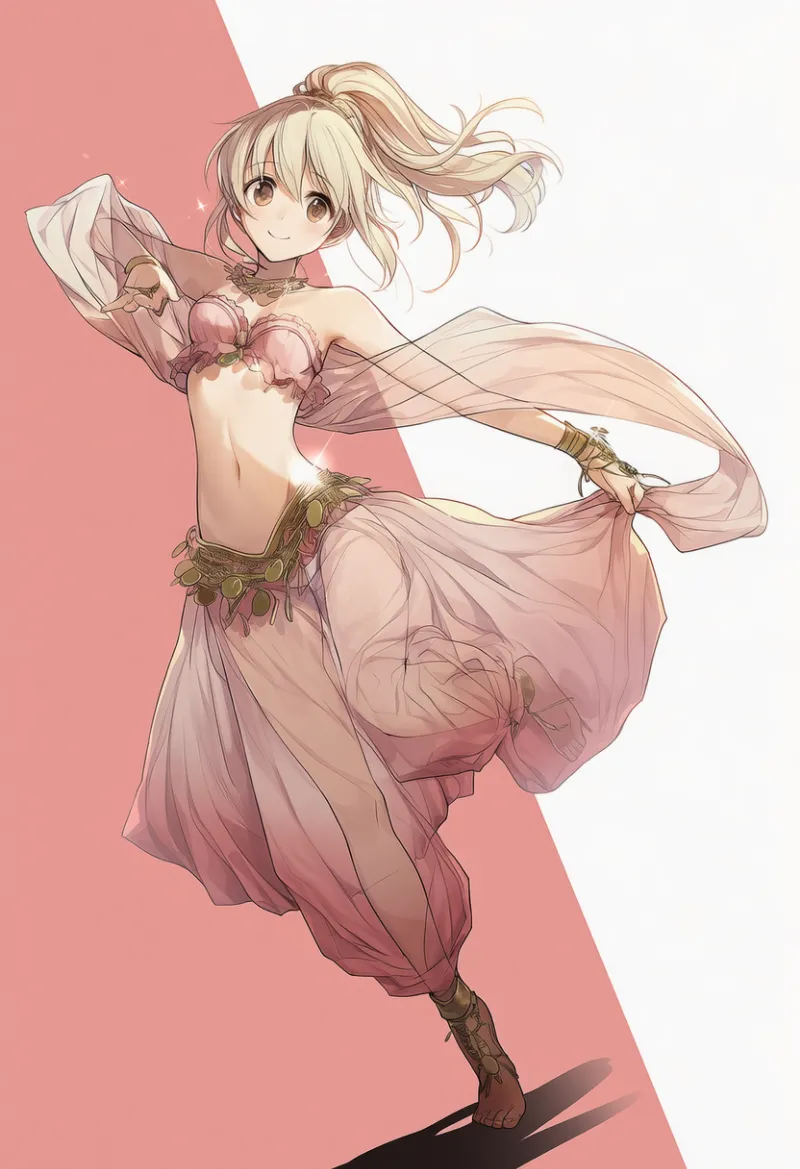 ベリーダンスのAIイラストとプロンプト紹介