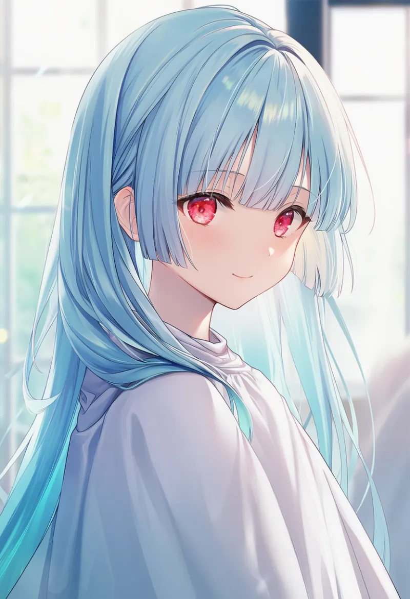 切り揃えられた毛先（散髪後の髪型）のAIイラストとプロンプト紹介