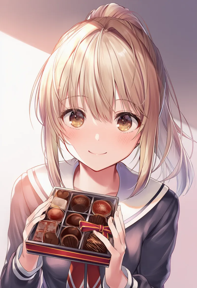 チョコの箱のAIイラスト｜バレンタインデー