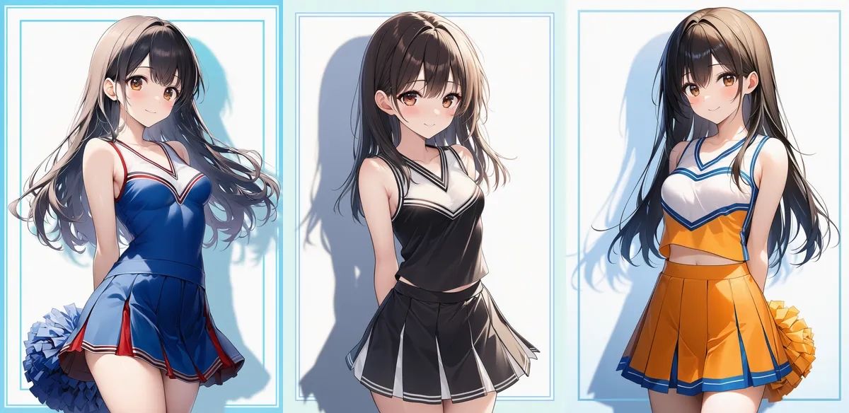 パイピングで服装をアレンジするプロンプト｜AIイラスト作例