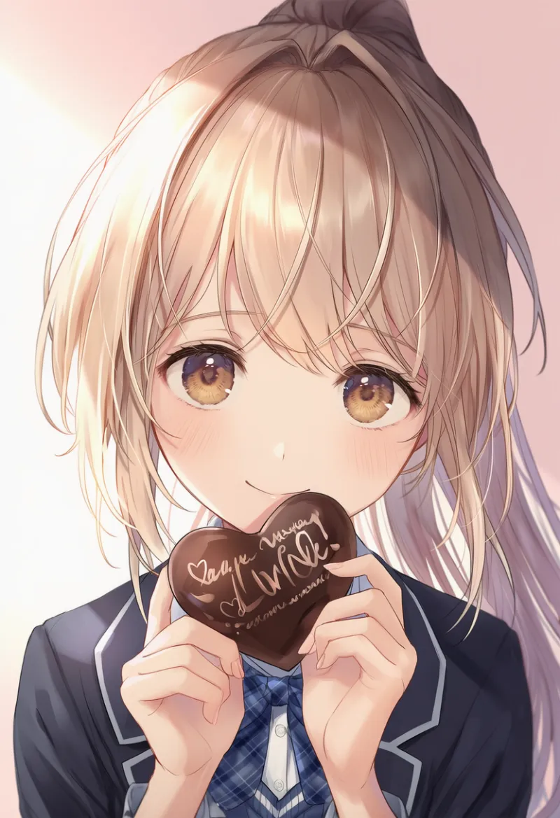 ハート型のチョコのAIイラスト｜バレンタインデー