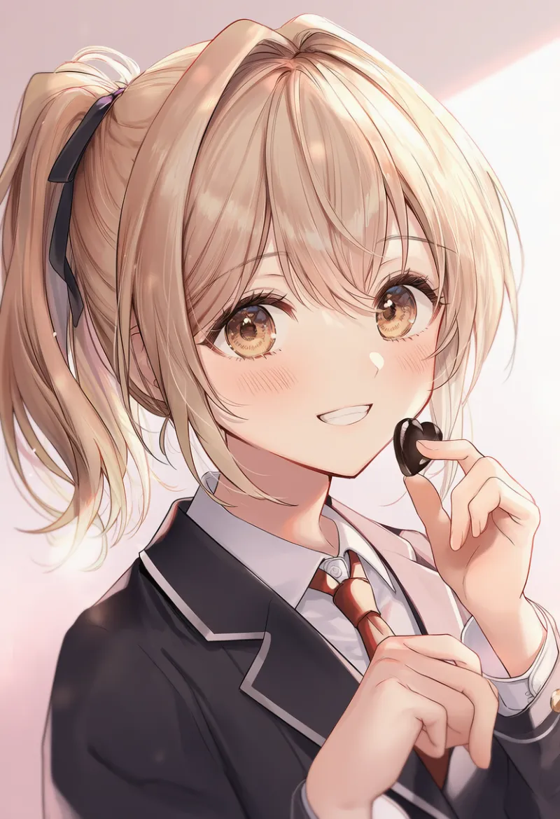 チョコレートを持つAIイラスト｜バレンタインデー