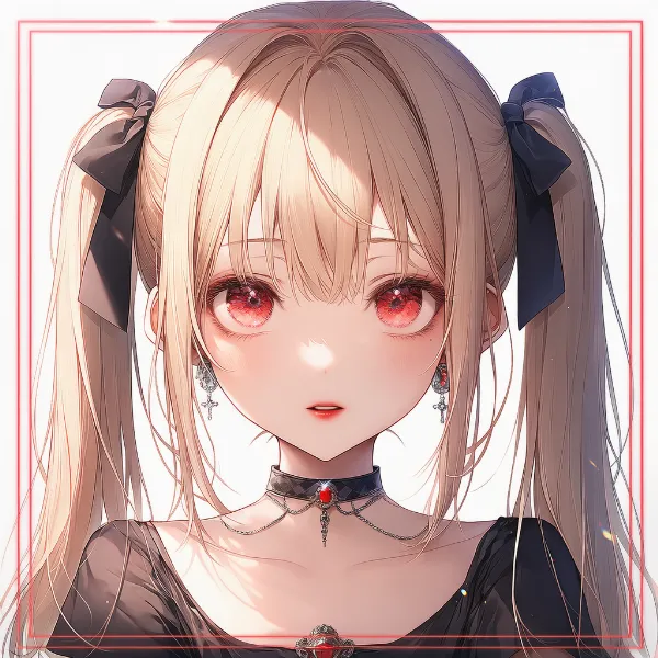 宝石付きチョーカーのAIイラスト|プロンプト紹介