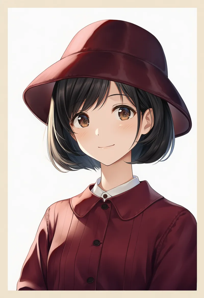 クローシュ帽のプロンプトとAIイラスト（大正ロマン）作例