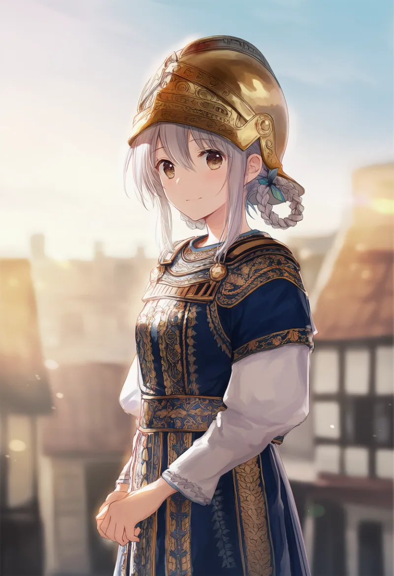 コリント式兜のAIイラスト｜プロンプト紹介