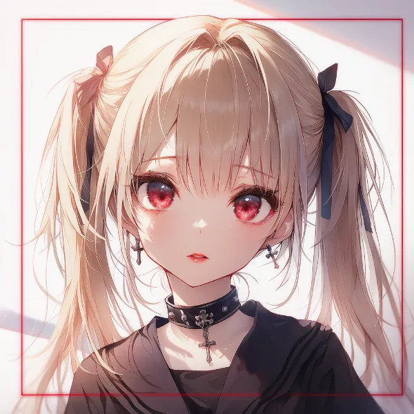 十字架のチョーカーのAIイラスト|プロンプト紹介