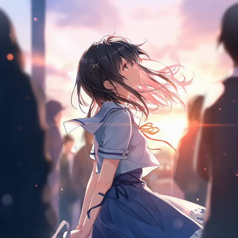 密集した群衆のプロンプト：crowded