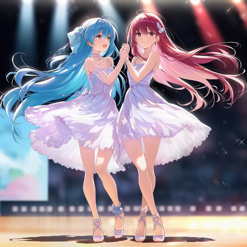 ダンス会場の背景のAIイラストとプロンプト紹介