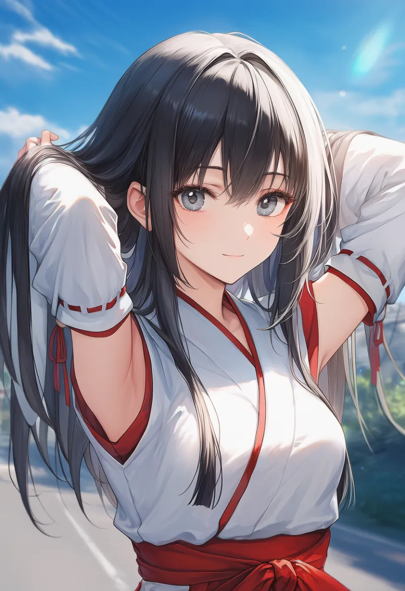 付け袖のAIイラスト｜プロンプト紹介