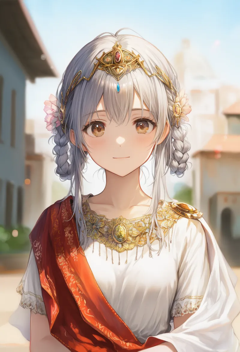 ティアラ風ヘッドバンドのAIイラスト｜プロンプト紹介