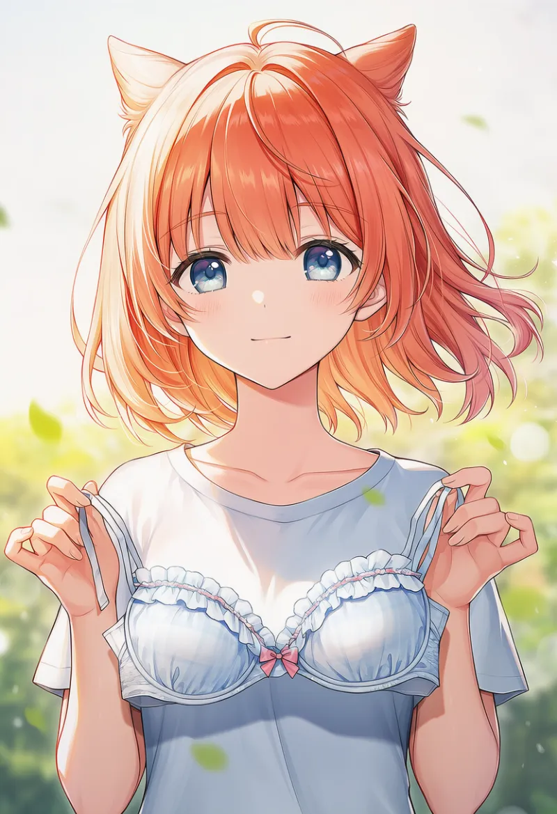 フリル付きブラジャーのAIイラスト|プロンプト紹介