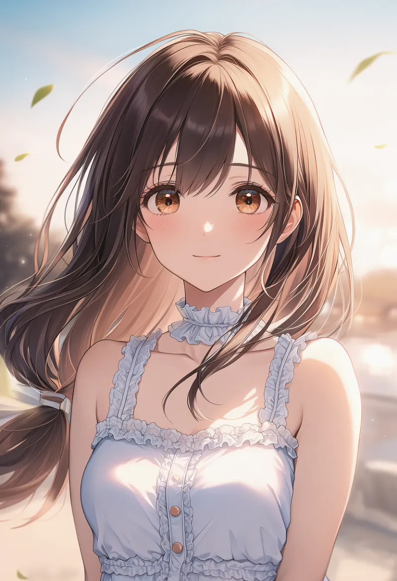 フリル付きのチョーカーのAIイラスト|プロンプト紹介