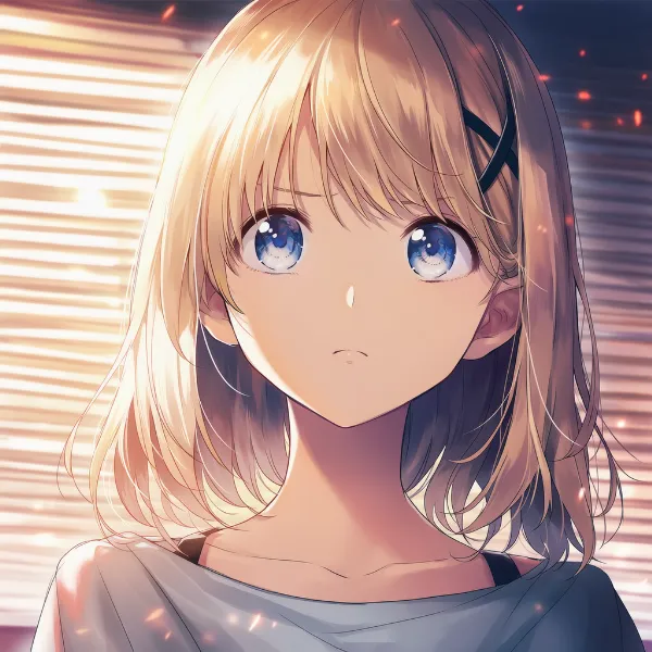 しかめっ面の表情プロンプト(frown)|AIイラスト