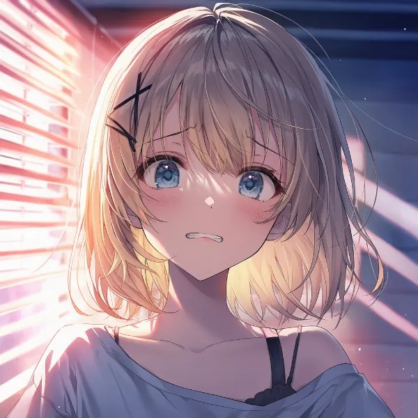 行動がうまくいかず苛立つ表情プロンプト(frustrated, furrowed brow, grimace)|AIイラスト