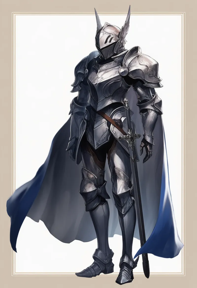 全身鎧（フルアーマー）のプロンプト｜鎧のAIイラスト